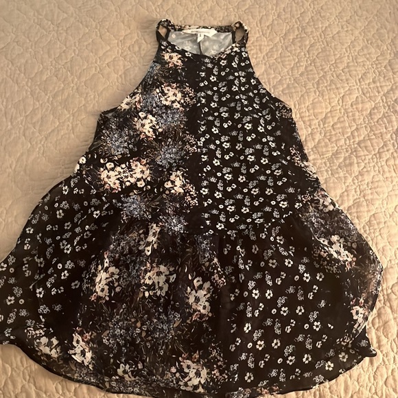 BCBGeneration blue floral pattern high neck top - Picture 6 of 6